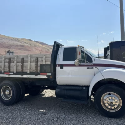 2003 FORD MODEL F750 SUPER DUTY BOBTAIL DUMP TRUCK